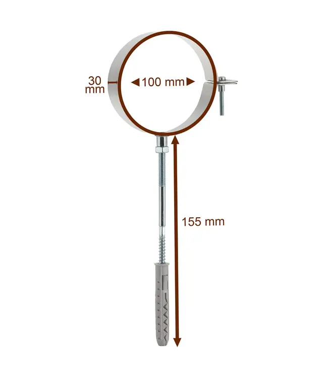 Fumio Beugel RVS 316L Ø100mm