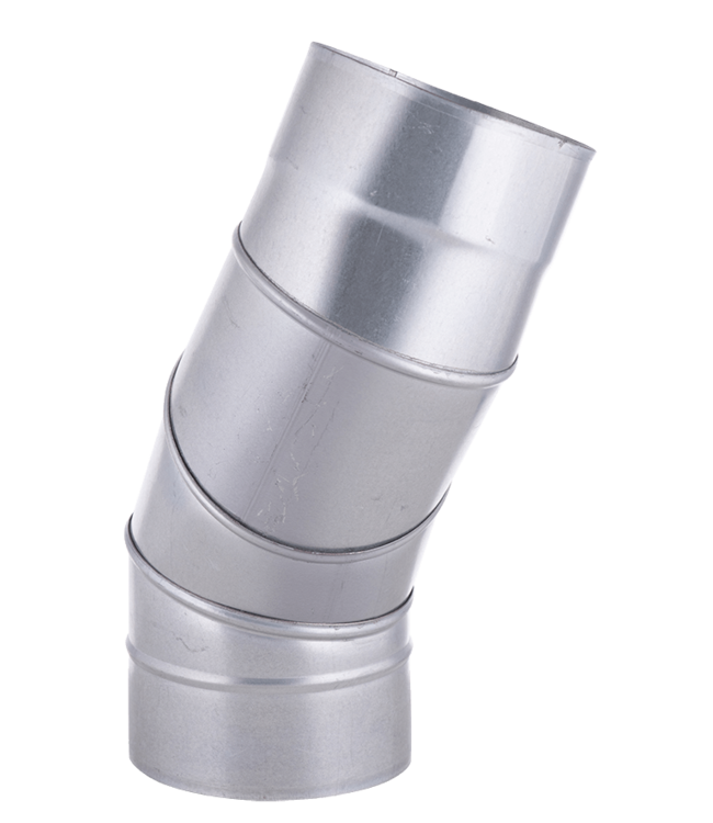 Fumio Gegalvaniseerde Bocht 90°   Ø140mm 0,5mm