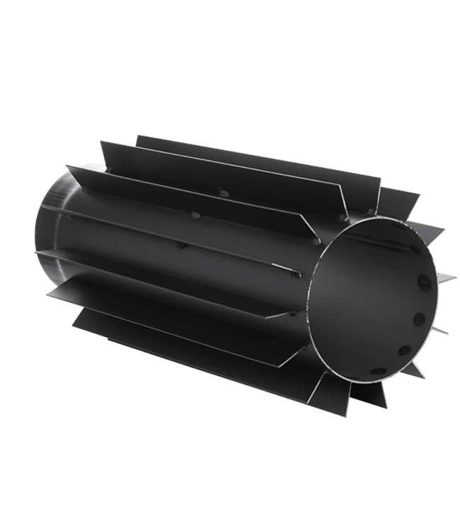 Fumio Radiator 500mm Ø150 zwart