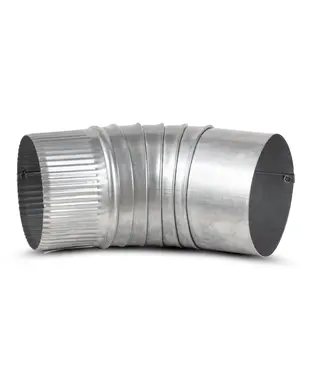 Bocht 45° Gegalvaniseerd 0.8mm (175mm)