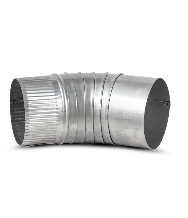 Bocht 45° Gegalvaniseerd 0.8mm (175mm)