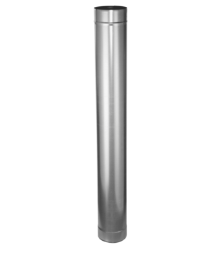 Fumio Gegalvaniseerd rookkanaal 1000mm  Ø125mm 0,5mm