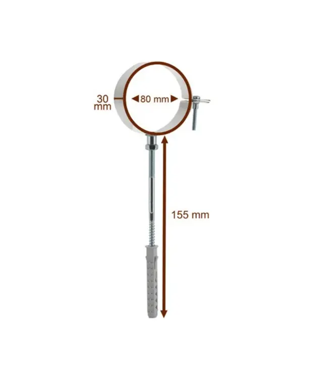 Fumio Beugel RVS 316L Ø80mm