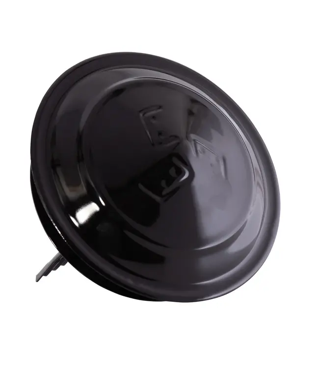 Fumio Regenkap Emaille Zwart voor kachelpijpen van 80-150mm