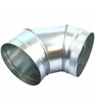 Bocht 90° Gegalvaniseerd 0.8mm (300mm)