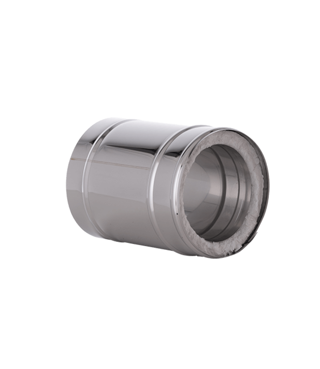 Fumio Kachelpijp 250mm dubbelwandig Ø200/Ø150mm 0,5mm RVS