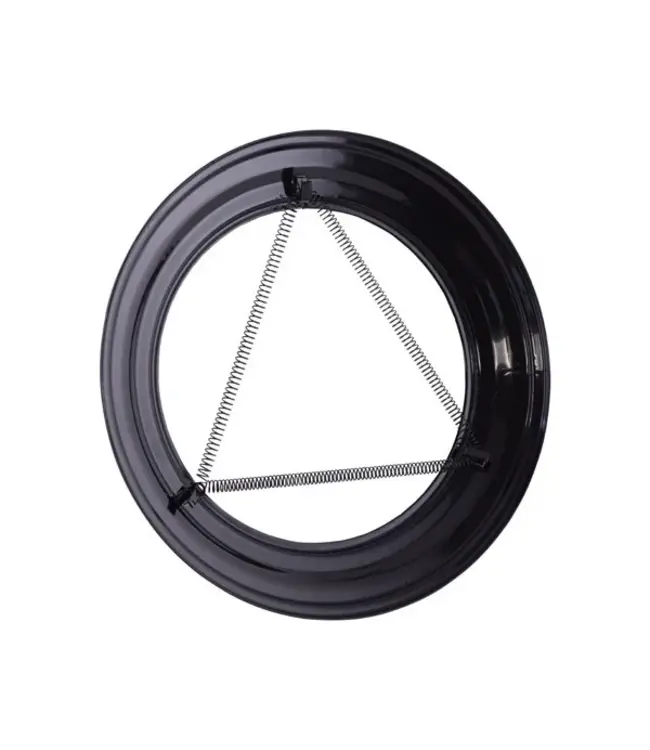 Rozet Plafond/Wand Ø120mm Zwart 40mm rand