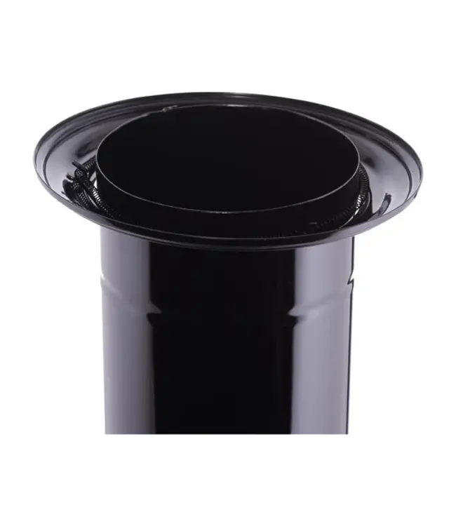 Rozet Plafond/Wand Ø120mm Zwart 40mm rand