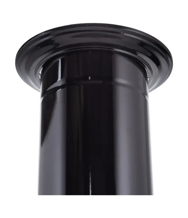 Rozet Plafond/Wand Ø120mm Zwart 40mm rand