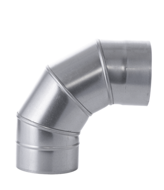 Fumio Gegalvaniseerde Bocht 90°   Ø100mm 0,5mm