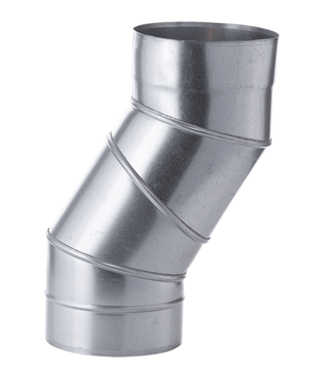 Fumio Gegalvaniseerde Bocht 90°   Ø100mm 0,5mm