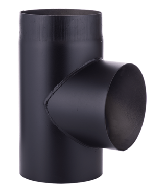 Fumio T-stuk 90° Ø180 2mm zwart