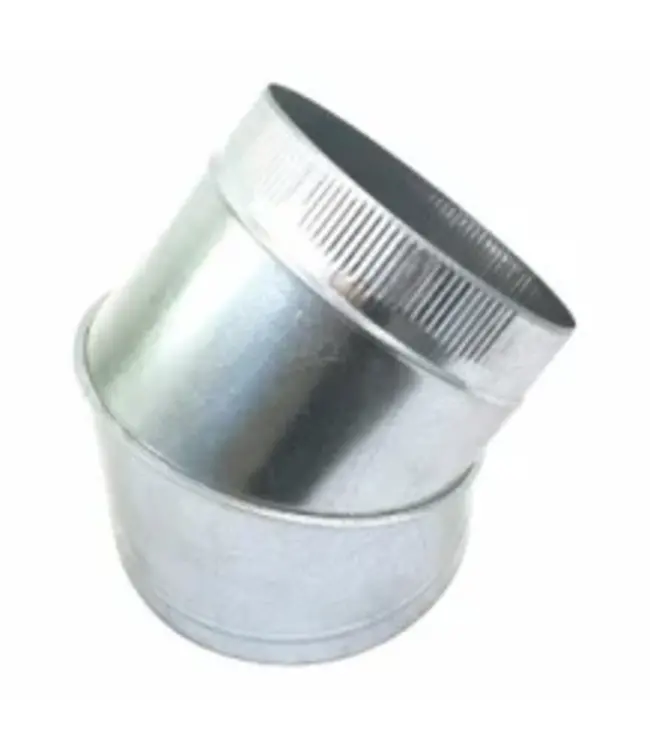 Bocht 45° Gegalvaniseerd 0.8mm (250mm)