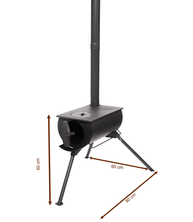 Fumio Draagbare mini houtkachel