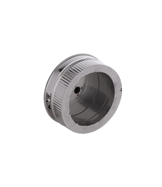 Fumio Einddop met condensafvoer Ø200mm 0,5mm RVS