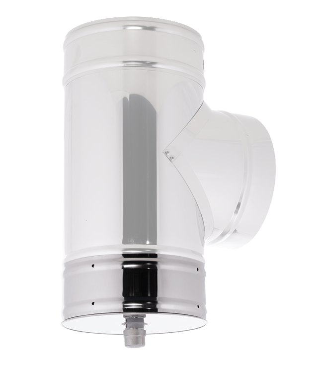 Fumio Einddop met condensafvoer Ø200mm 0,5mm RVS