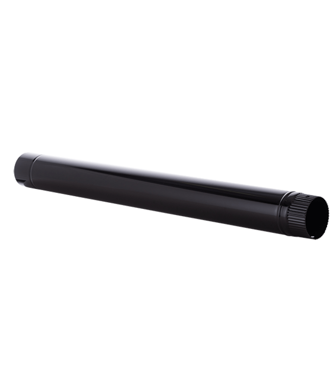 Fumio Kachelpijp 1000mm Emaille Zwart 0.5mm (100mm)