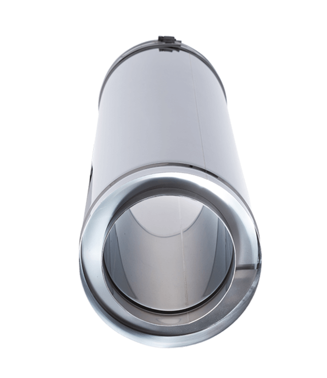 Fumio Kachelpijp 1000mm dubbelwandig Ø200/Ø150mm 0,5mm RVS