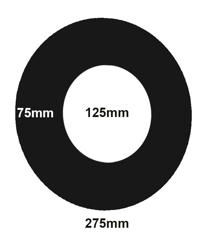 Fumio Rozet Ø120 zwart