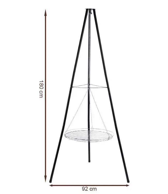 TJ Barbecue Tripod XL met rooster