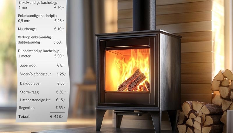 Wat kost een rookkanaal voor een houtkachel? 