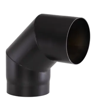 Fumio Bocht 90° Ø120 2mm zwart