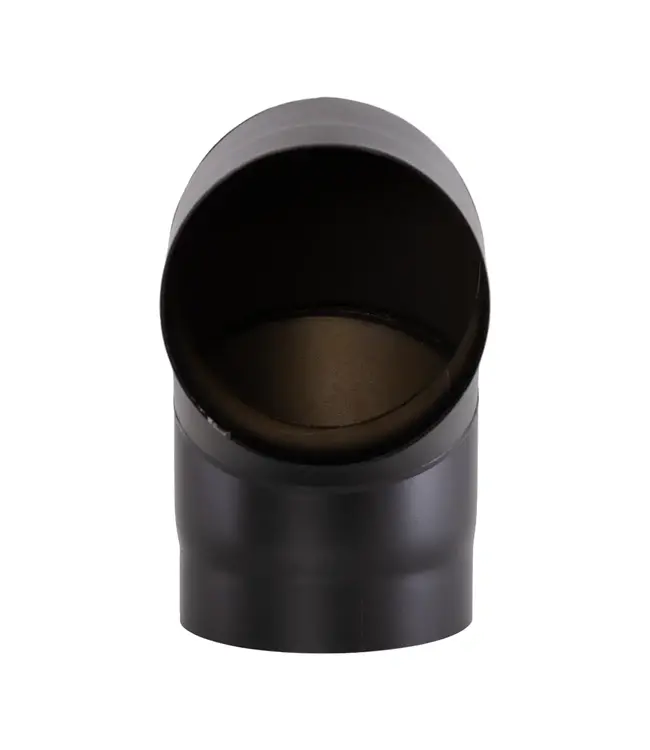 Fumio Bocht 90° Ø120 2mm zwart