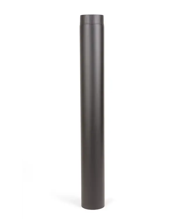 Fumio Kachelpijp 1000mm Ø150 2mm zwart