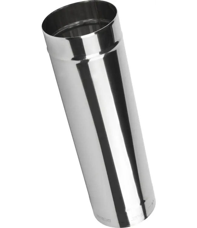 Fumio kachelpijp RVS Ø100mm 500mm