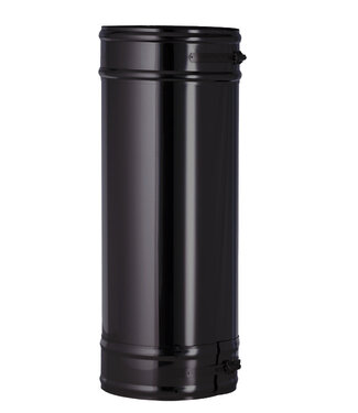 Fumio Kachelpijp 500mm dubbelwandig Ø200/Ø150mm 0,5mm RVS Zwart Fumio Kachelpijp 500mm dubbelwandig Ø200/Ø150mm 0,5mm RVS Zwart
