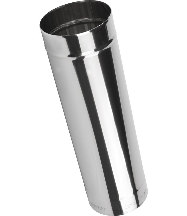 Fumio kachelpijp RVS Ø180mm 500mm