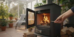 Houtkachel luchttoevoer: open of dicht?