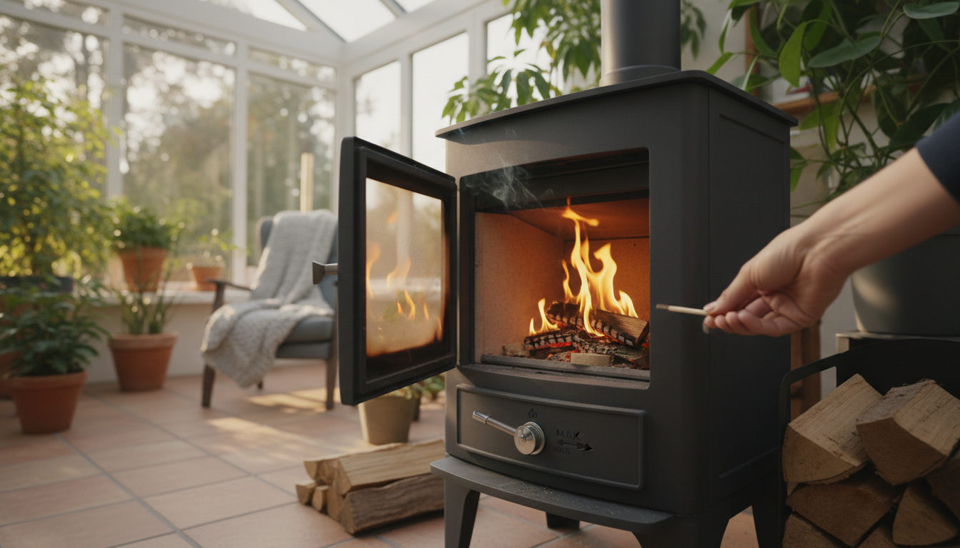 Houtkachel luchttoevoer: open of dicht?