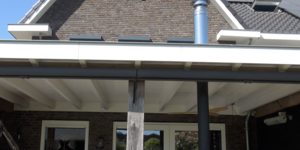 Dakdoorvoer maken kachelpijp