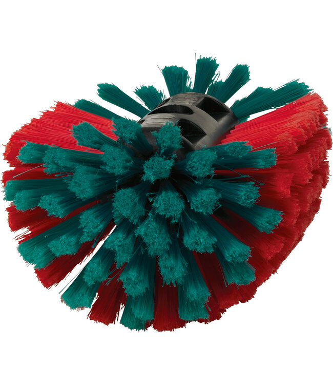 Vikan Brosse à jante souple à passage d'eau, 228 mm, Souple/fleuré, Noir