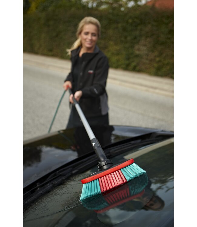 Vikan Brosse à passage d'eau souple, 250 mm, Souple/fleuré, Noir