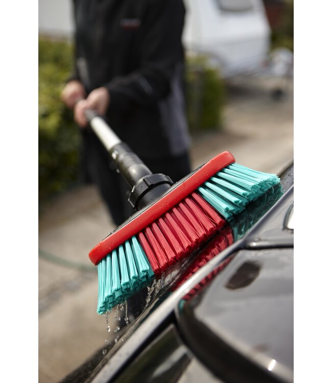 Vikan Brosse à passage d'eau souple, 250 mm, Souple/fleuré, Noir