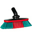 Vikan Spazzola con passaggio acqua, 250 mm, Morbido/Sfrangiato, Nero