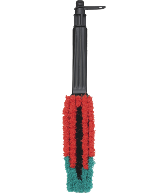 Vikan Spazzola con passaggio acqua (C), 360 mm, Morbido/Sfrangiato, Nero