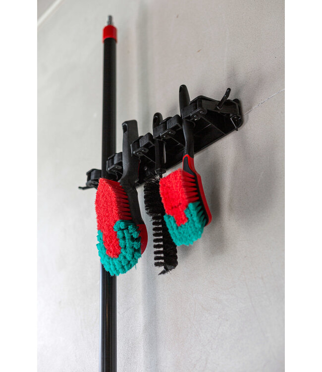 Vikan Brosse à main ergonomique, 320 mm, Souple/fleuré, Noir