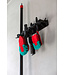 Vikan Spazzola con manico ergonomico, 320 mm, Morbido/Sfrangiato, Nero