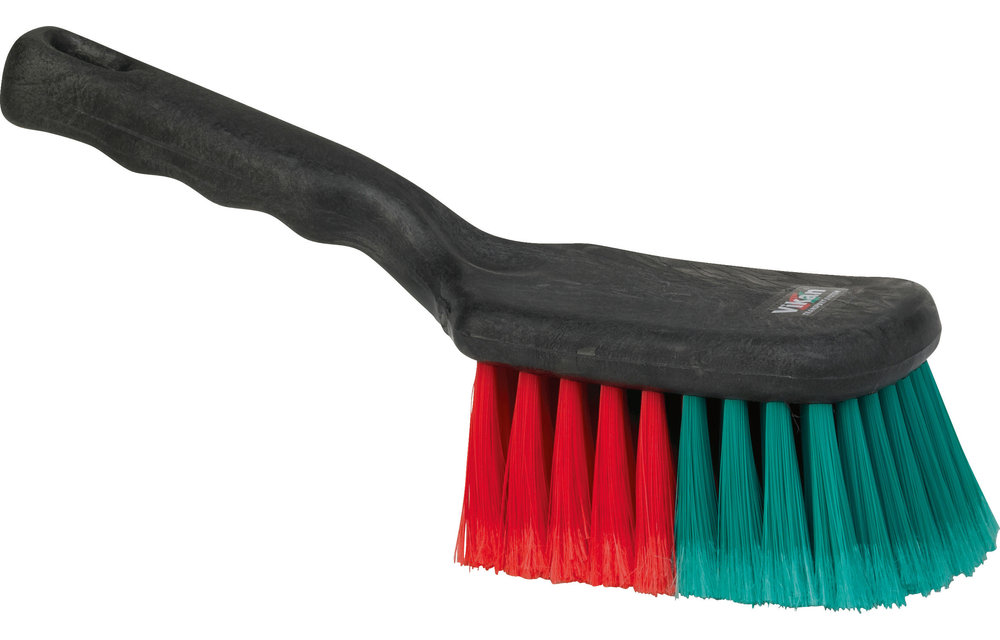 Vikan Autobürste mit kurzem Stiel, 280 mm, 275 mm, Weich/gesplisst, Schwarz
