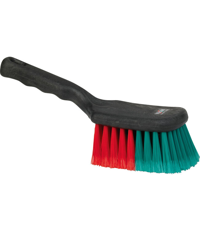 Vikan Spazzola auto con manico corto, 275 mm, Morbido/Sfrangiato, Nero