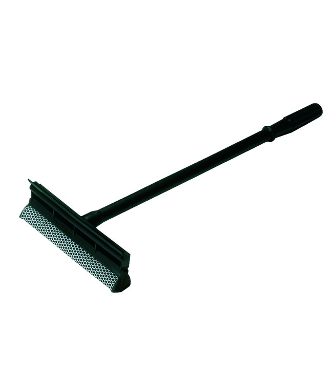 Vikan Raschietto con spugna e manico per vetri, 545 mm, Nero