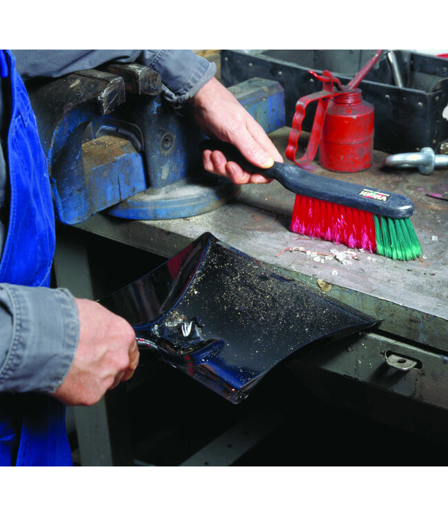 Vikan Spazzola manuale con manico corto, 330 mm, Morbido, Nero