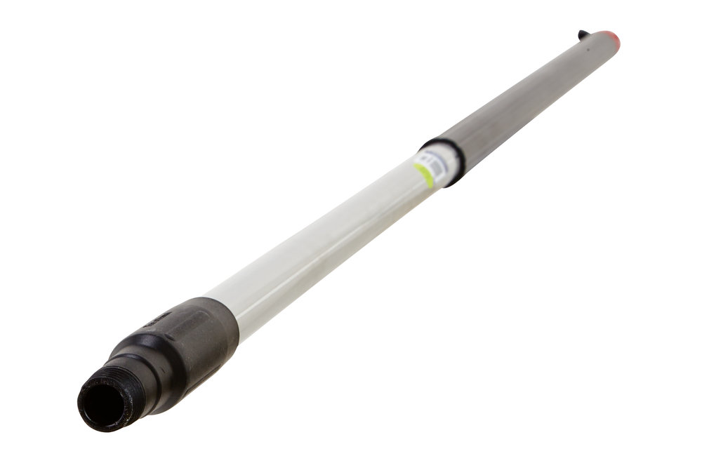 Vikan Stiel m. Wasserdurchlauf, Q-Schnellkupplung, Alu, on/off (Q), Ø31 mm, 1575 mm, Schwarz