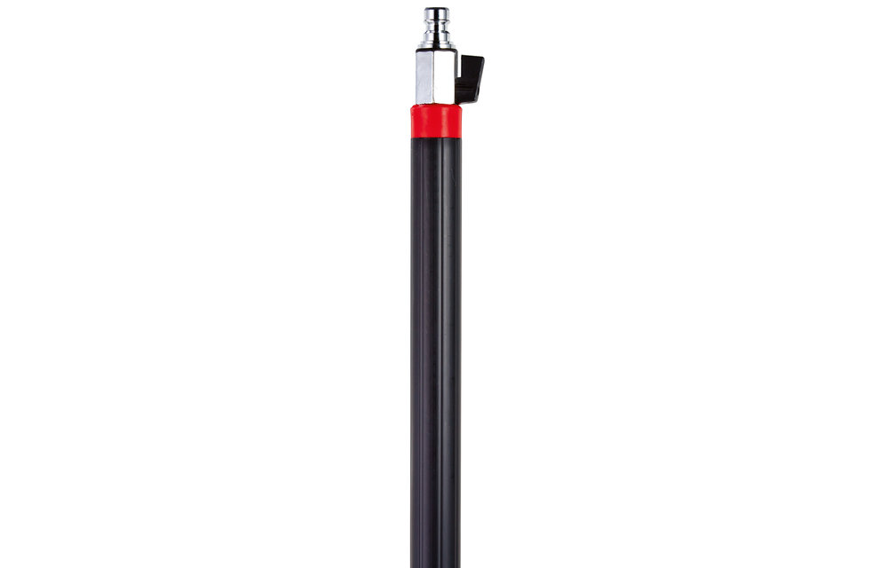 Vikan Stiel m. Wasserdurchlauf, Q-Schnellkupplung, Alu, on/off (Q), Ø31 mm, 1575 mm, Schwarz