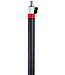 Vikan Manico in alluminio con passaggio acqua, attacco rapido + on/off (Q), Ø31 mm, 1575 mm, Nero