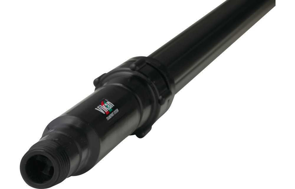 Vikan Teleskopstiel mit Wasserdurchlauf, 1600 - 2780 mm, Ø31 mm, Schwarz