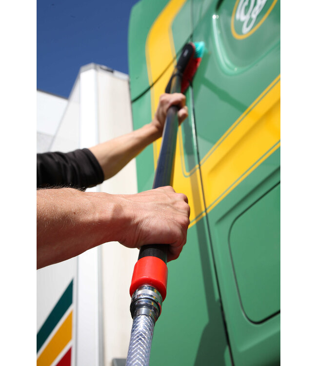 Vikan Manche en aluminium à passage d'eau et raccord rapide, 1060 - 1600 mm, Ø32 mm, Noir